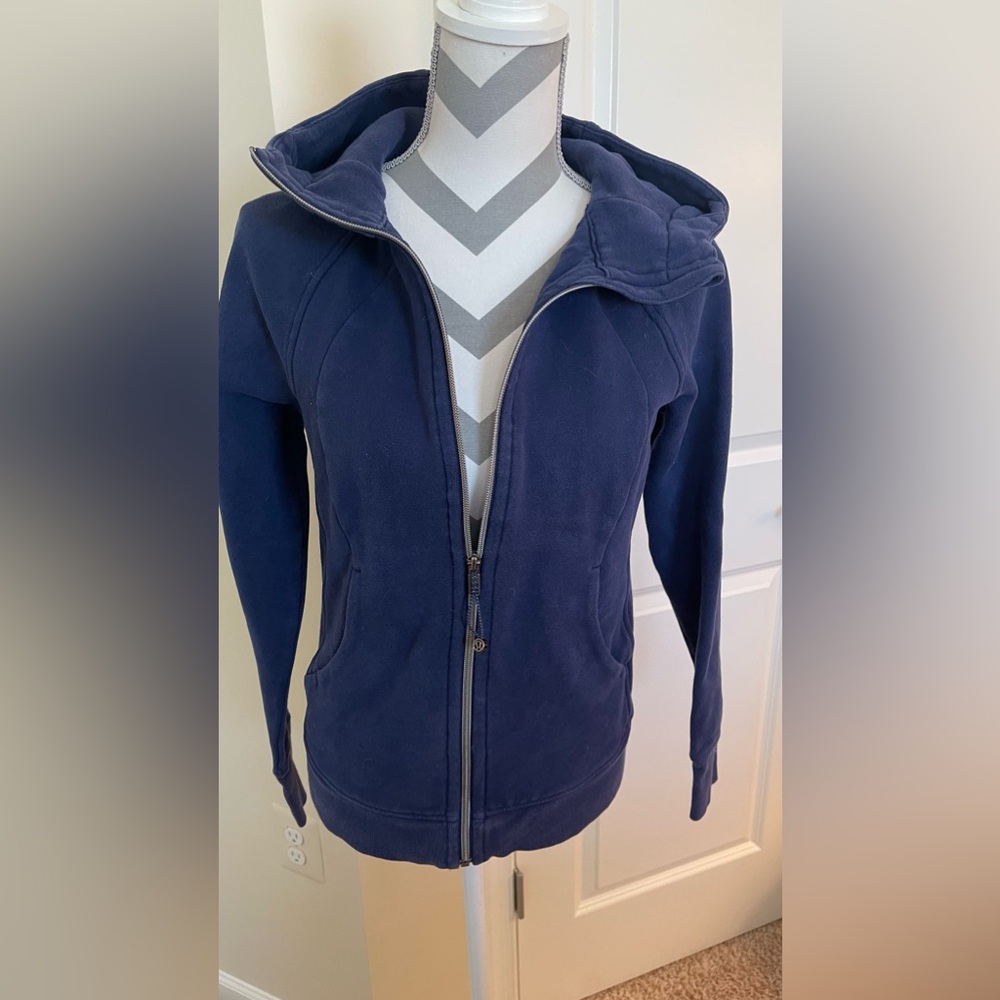 Lululemon Scuba Full-Zip Hoodie True Navy Size 6 EUC